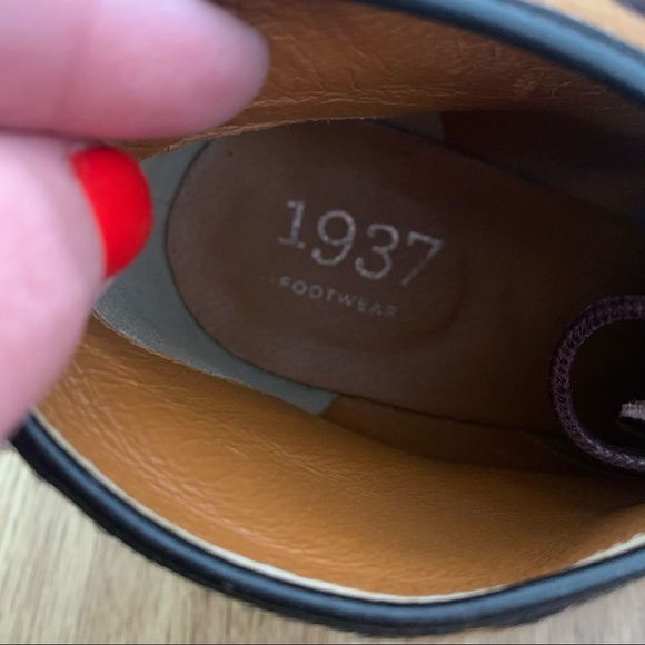 Madewell 1937 footwear leopard print calf hair wood platform lace up bootie - Picture 3 of 10